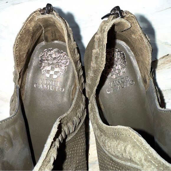 New Without Box Vince Camuto Palomina Olive Green Women's Ankle Booties Size 8M - Picture 4 of 8